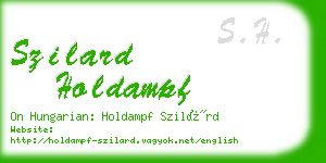 szilard holdampf business card